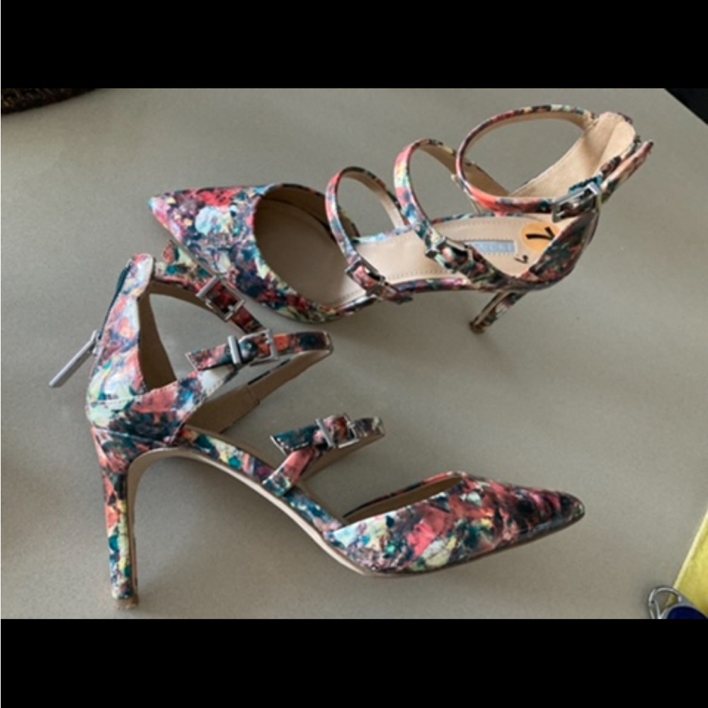 BCBGeneration Multicolor Strappy Heels
